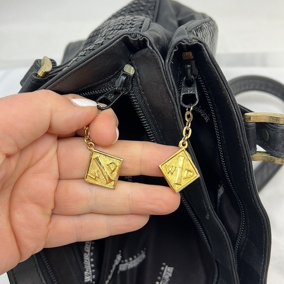 Whiting and Davis Large Double Compartment Shoulder Bag - Picture 13 of 16